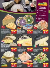 Edeka Herkules Prospekt woche 43 Seite 4: Italienischer Dolomit €2,49, Schweizer Freche Kuh Hartkäse €2,39