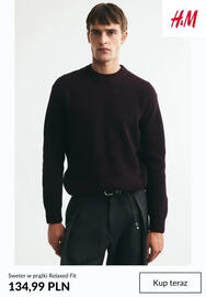 H&M gazetka tydzień 42 Strona 10: Sweter w prążki Relaxed Fit €134,99