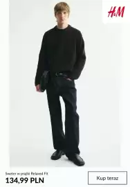 H&M gazetka tydzień 42 Strona 3: Sweter w prążki Relaxed Fit H & M €134,99