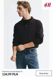 H&M gazetka tydzień 42 Strona 4: Dzianinowy top polo Regular Fit €134,99