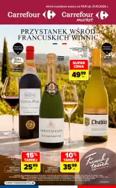 Carrefour gazetka Strona 1: Wino Château Picon €25,99, Wino la cave d'augustin florent chablis €49,99