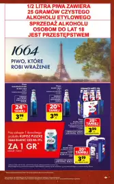Carrefour gazetka Strona 7: Piwo bezalkoholowe BLANC 1664 €3,99, Piwo Blanc 1664 €3,99