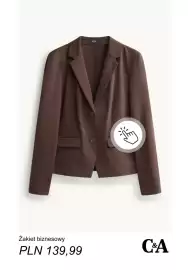 C&A gazetka tydzień 43 Strona 12: Żakiet biznesowy C & A €139,99