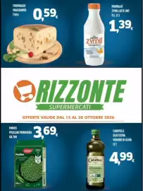Volantino Orizzonte Supermercati Pagina 1: Carapelli il Frantolio Olio Extra Vergine di Oliva €4,99