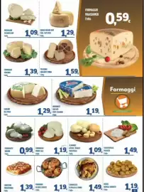 Volantino Orizzonte Supermercati Pagina 3: Scamorze affum./bianca €1,09, Formaggio Primo Sale €1,19
