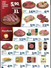 Volantino Orizzonte Supermercati Pagina 4: Hamburger Black Angus €3,49, Maxi spinacine €4,99