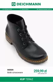 Deichmann gazetka tydzień 43 Strona 2: Botki sznurowane Rieker €259,99