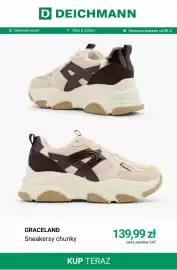 Deichmann gazetka tydzień 43 Strona 6: Sneakersy chunky Graceland €139,99