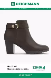 Deichmann gazetka tydzień 43 Strona 8: Klasyczne botki za kostkę Graceland €139,99