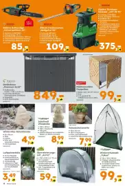 Globus Baumarkt Prospekt woche 43 Seite 10: Tepra Gerätehaus „Premium 8x10“ €849,00, Trendline Mülltonnenbox Doppelbox €99,00