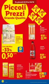 Volantino Lidl | Piccoli Prezzi Pagina 10: Freeway Ginger Zero €0,50, Salumeo Würstel di pollo e tacchino €0,50