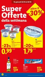 Volantino Lidl settimana 43 Pagina 14: Orvieto Classico DOP €1,69, Philadelphia Light €1,79