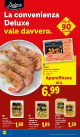 Volantino Lidl settimana 43 Pagina 18: DELUXE Gamberi rossi argentini €6,99