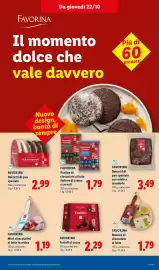 Volantino Lidl | Piccoli Prezzi Pagina 23: Favorina Mini cioccolatini al latte in retina €1,19, Favorina €1,79