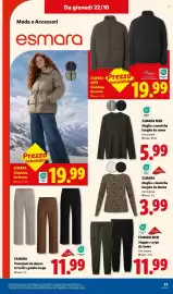 Volantino Lidl settimana 43 Pagina 31: ESMARA Pantaloni da donna in twill a gamba larga €11,99