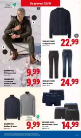Volantino Lidl settimana 43 Pagina 33: ESMARA MEN [A] Felpa da uomo €9,99, JACK AND JONES €22,99