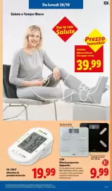 Volantino Lidl settimana 43 Pagina 43: DR. SENST €19,99, CIEN Bilancia pesapersone diagnostica €9,99