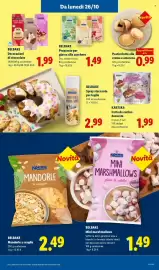 Volantino Lidl settimana 43 Pagina 47: Pasticciotto alla crema e amarena €0,99, BELBAKE Mandorle a scaglie €2,49
