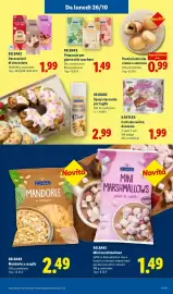 Volantino Lidl | Piccoli Prezzi Pagina 49: Pasticciotto alla crema e amarena €0,99, BELBAKE Mandorle a scaglie €2,49