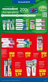 Volantino Lidl | Piccoli Prezzi Pagina 51: MENTADENT Spazzolino Kids o Junior €1,99