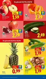 Volantino Lidl settimana 43 Pagina 7: Ananas €0,99, Mele Sweet Tango €1,59