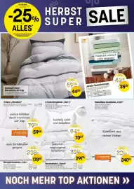 Reiter Flugblatt Seite 1: Baumwoll-Satin-Bettwäsche mit Zipp €44,28, Jersey-Spannleintuch €35,07