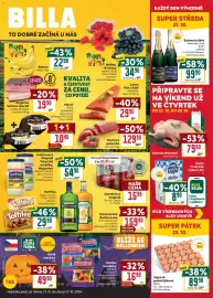Billa leták týden 43 Strana 1: Billa vejce m podestýlková €89,90, Bohemia Sekt €99,90