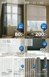 JYSK reklamblad Sida 16: ABRAUR gardin, KVINGLA ljusdämpande gardin €280,00