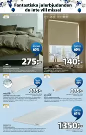JYSK reklamblad Sida 2: STROKKEN memoryskumkudde €275,00, INGEBORG påslakanset i satin