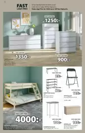 JYSK reklamblad Sida 22: TANGE byråserie, VIUF klappstol €115,00