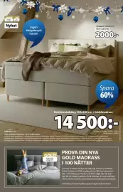 JYSK reklamblad Sida 5: GAULA kontinentalsäng + VOLA bäddmadrass €14.500,00