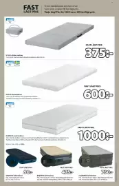 JYSK reklamblad Sida 9: BREDENG luftmadrass €475,00, HASLA skummadrass €600,00