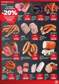 Kaufland leták týden 43 Strana 18: Uzeniny Příbram Slovenský točený salám €9,90