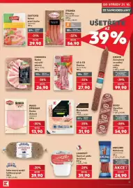 Kaufland leták týden 43 Strana 19: Gustoso kuřecí prsní šunka výběrová €29,90, Maso příbram šunka dušená standard €13,90