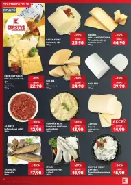 Kaufland leták týden 43 Strana 20: Lacrum Gouda polotvrdý sýr €14,90, Gurmán klub bagetová vajíčková pomazánka €13,90