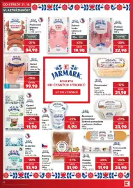 Kaufland leták týden 43 Strana 22: Jarmark honzovy buchty makove/tvarohove/svestkove €31,90, Jarmark kysané podmáslí €11,90