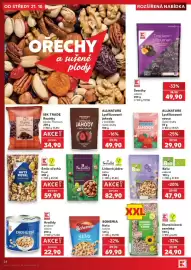 Kaufland leták týden 43 Strana 24: K Classic arašidy pražené solené €22,90, Bohemia kešu solené €69,90