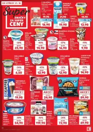 Kaufland leták týden 43 Strana 26: Vodňanské kuře kuřecí játra €24,90, Bohemilk jogurt €16,90
