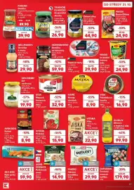 Kaufland leták týden 43 Strana 27: Znojemská okurka €26,90, Sea Side Rybí prsty €59,90