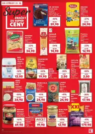 Kaufland leták týden 43 Strana 28: Bonitas bio seminka chia €17,90, Pšeničná krupička €12,90