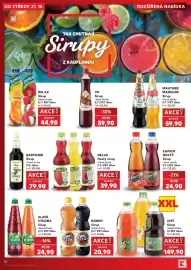 Kaufland leták týden 43 Strana 38: Bonny sirup €20,90, Caprio hustý sirup €24,90