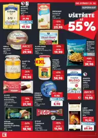 Kaufland leták týden 43 Strana 7: Kitkat čokoládová tyčinka €11,90, Opavia fidorka oplatka v čokoládě €8,90