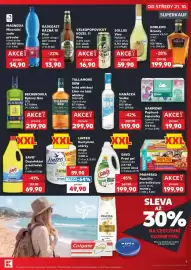 Kaufland leták týden 43 Strana 9: Savo dezinfekční prostředek €69,90, Becherovka bylinný likér €219,90
