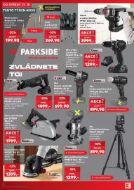 Kaufland leták týden 43 Strana 2: Parkside aku ruční okružní pila ppmsa 20-li a1 €1.999,00