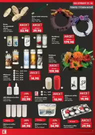 Kaufland leták týden 43 Strana 9: Dušičkový věnec €179,90, Krab illuminační svíčky €29,90