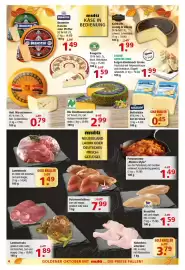 Multi Markt Prospekt woche 43 Seite 4: Putenpfanne "Mexico Style" €1,49, Holl. Maasdammer €0,79