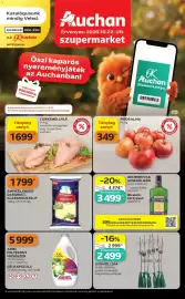 Auchan akciós újság hét 43 Oldal 1: Csirkemellfilé €1.699,00, Ammerländer sajt €1.799,00