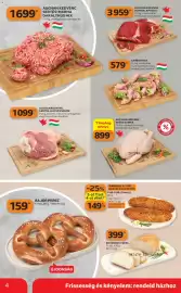 Auchan akciós újság hét 43 Oldal 4: Auchan kedvenc egész csirke €899,00, Auchan kedvenc sertés hátsó csülök €1.099,00