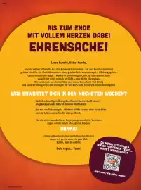 Tegut Prospekt woche 43 Seite 4: BW/BY BIS ZUM ENDE MIT VOLLEM HERZEN DABEI EHRENSACHE! Liebe Kundin, lieber Kunde, wie du