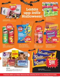 Willys Hemma reklamblad vecka 43 Sida 3: CHOKLADKEX €5,00, FRUKTDRYCK 3-PACK €20,00